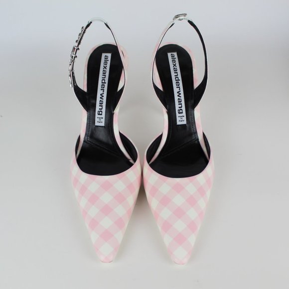 NEW ALEXANDER WANG Logo Embellished Heeled Pumps - Picture 6 of 15